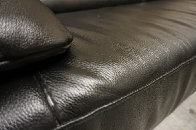 ZESTAW SKÓRA NATURALNA 3+2 CZARNA NA ALU STOPACH