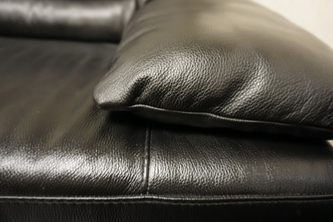 ZESTAW SKÓRA NATURALNA 3+2 CZARNA NA ALU STOPACH