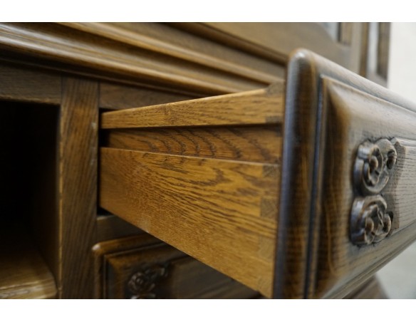 WITRYNA DĘBOWA LITY DĄB CIEMNA PRZEBOGATA SZER. 170 CM