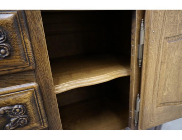 WITRYNA DĘBOWA LITY DĄB CIEMNA PRZEBOGATA SZER. 170 CM