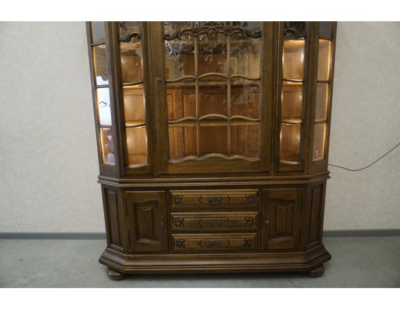 WITRYNA DĘBOWA LITY DĄB CIEMNA PRZEBOGATA SZER. 170 CM