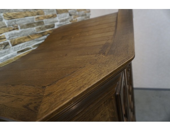 WITRYNA DĘBOWA LITY DĄB CIEMNA PRZEBOGATA SZER. 170 CM