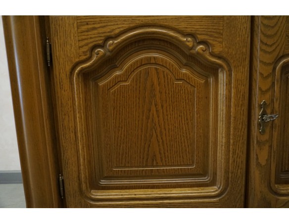 KOMODA DĘBOWA 4 DRZWIOWA SZER. 208 CM