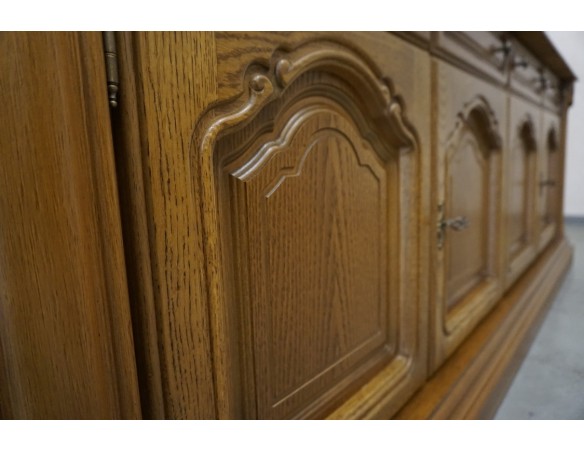 KOMODA DĘBOWA 4 DRZWIOWA SZER. 208 CM