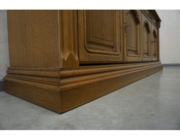 KOMODA DĘBOWA 4 DRZWIOWA SZER. 208 CM