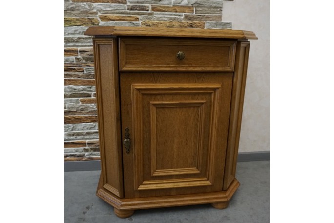 KOMODA DĘBOWA MAŁA WĄSKA  SZER. 69 CM