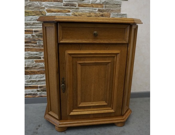 KOMODA DĘBOWA MAŁA WĄSKA  SZER. 69 CM