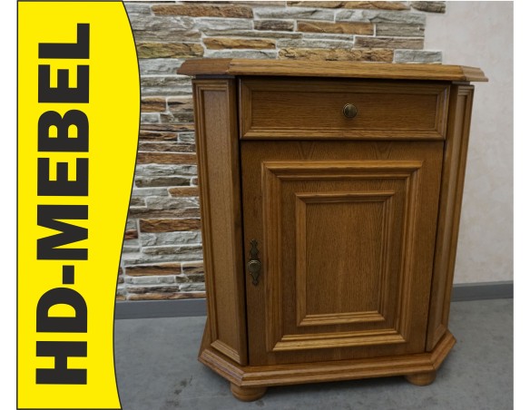 KOMODA DĘBOWA MAŁA WĄSKA  SZER. 69 CM