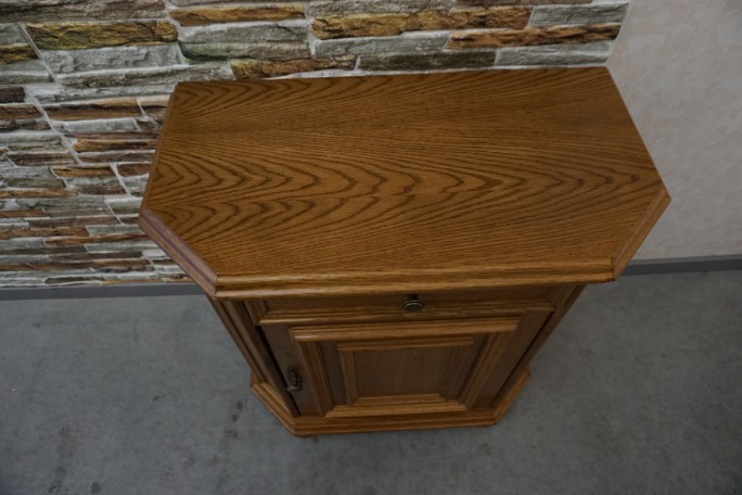 KOMODA DĘBOWA MAŁA WĄSKA  SZER. 69 CM