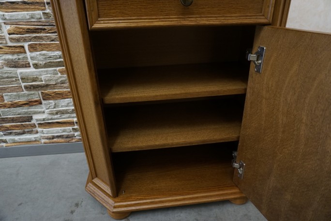 KOMODA DĘBOWA MAŁA WĄSKA  SZER. 69 CM