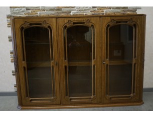 WITRYNA DĘBOWA STOJĄCA / WISZĄCA BAREK GABLOTA SZER. 155 CM 2