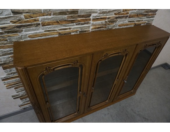 WITRYNA DĘBOWA STOJĄCA / WISZĄCA BAREK GABLOTA SZER. 155 CM