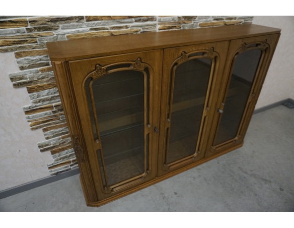 WITRYNA DĘBOWA STOJĄCA / WISZĄCA BAREK GABLOTA SZER. 155 CM