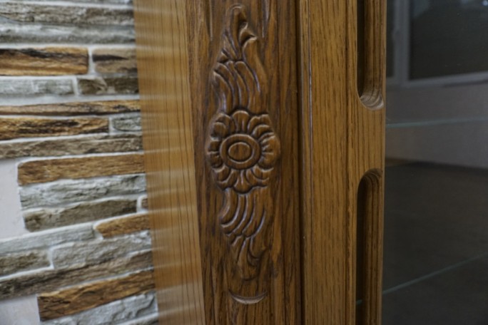 WITRYNA DĘBOWA STOJĄCA / WISZĄCA BAREK GABLOTA...