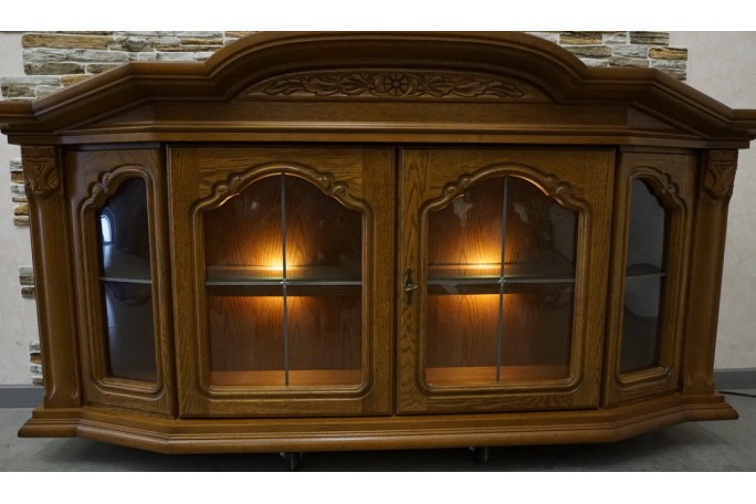 WITRYNA WISZĄCA DĘBOWA SZER. 167 CM