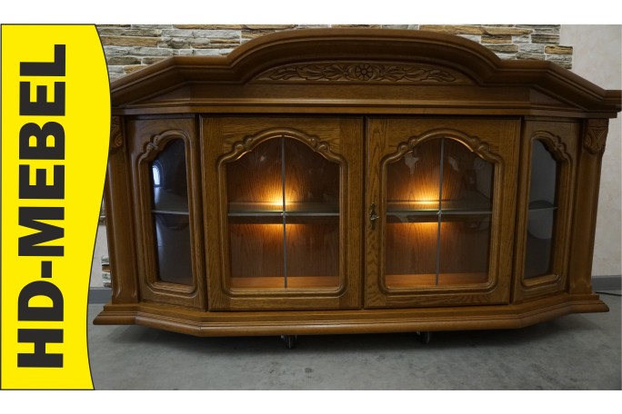 WITRYNA WISZĄCA DĘBOWA SZER. 167 CM