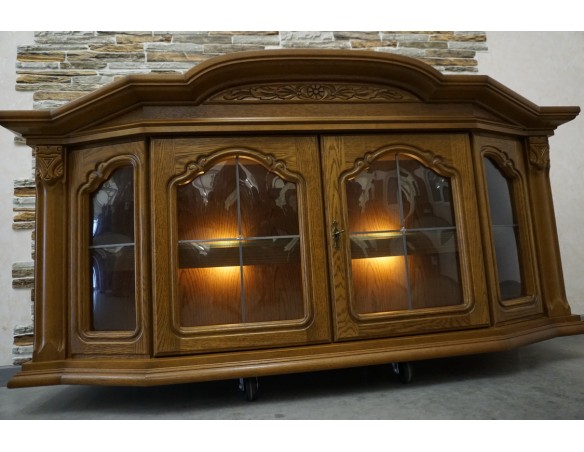 WITRYNA WISZĄCA DĘBOWA SZER. 167 CM