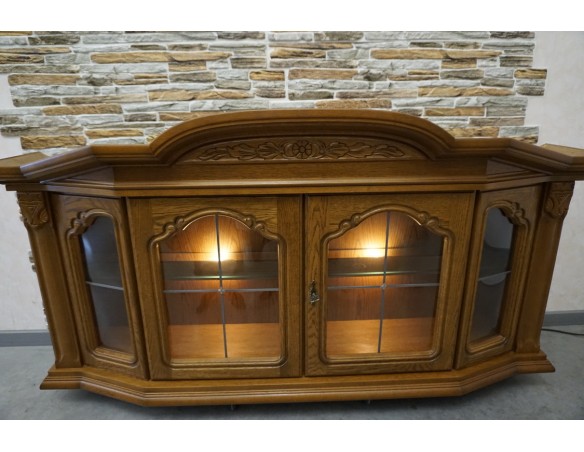 WITRYNA WISZĄCA DĘBOWA SZER. 167 CM