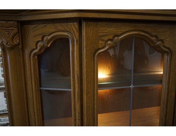 WITRYNA WISZĄCA DĘBOWA SZER. 167 CM