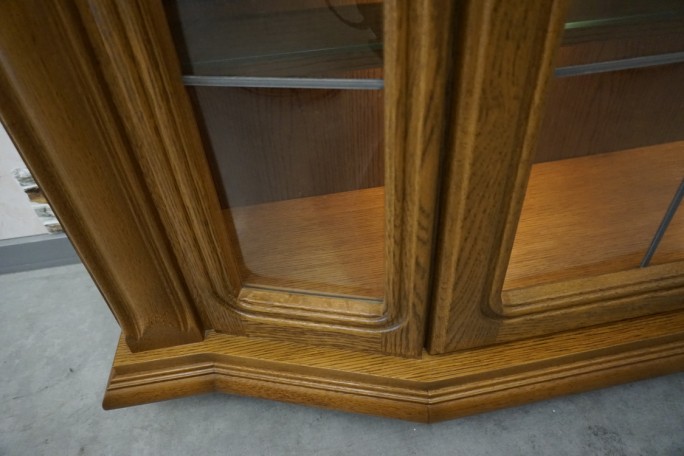 WITRYNA WISZĄCA DĘBOWA SZER. 167 CM