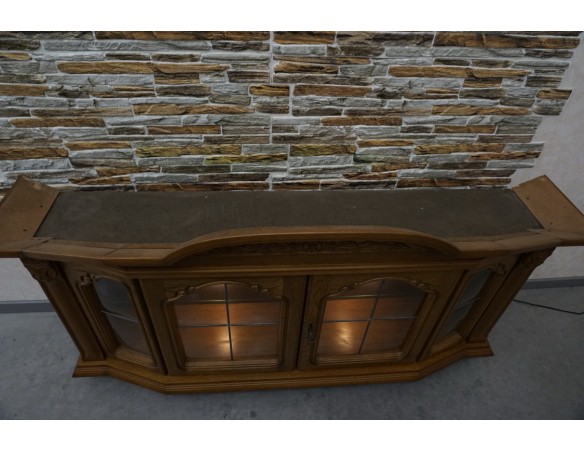 WITRYNA WISZĄCA DĘBOWA SZER. 167 CM