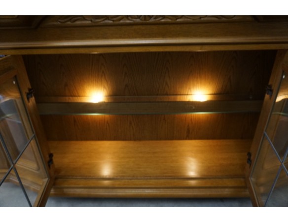 WITRYNA WISZĄCA DĘBOWA SZER. 167 CM