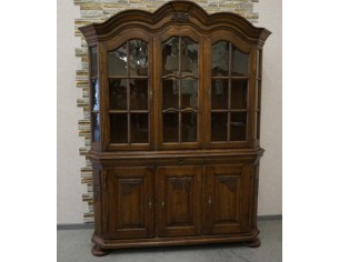 WITRYNA Z KOMODĄ CIEMNY LITY DĄB SZER. 169CM 2