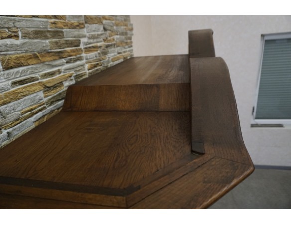 WITRYNA Z KOMODĄ CIEMNY LITY DĄB SZER. 169CM