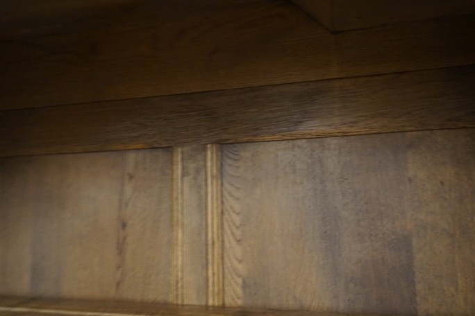 WITRYNA Z KOMODĄ CIEMNY LITY DĄB SZER. 169CM