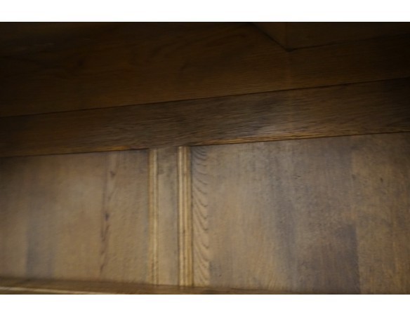 WITRYNA Z KOMODĄ CIEMNY LITY DĄB SZER. 169CM