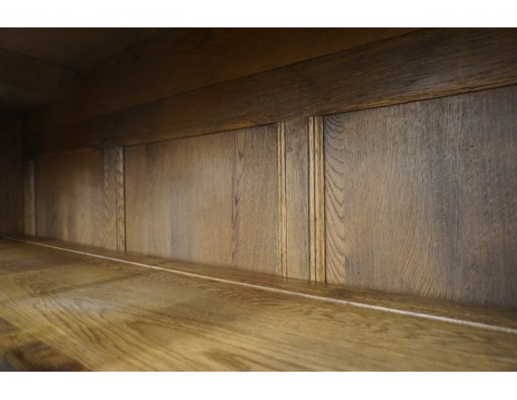 WITRYNA Z KOMODĄ CIEMNY LITY DĄB SZER. 169CM