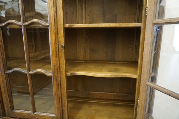 WITRYNA Z KOMODĄ CIEMNY LITY DĄB SZER. 169CM