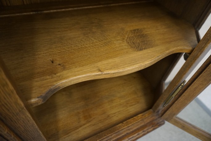 WITRYNA Z KOMODĄ CIEMNY LITY DĄB SZER. 169CM