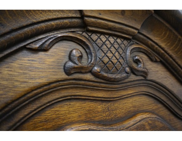 WITRYNA Z KOMODĄ CIEMNY LITY DĄB SZER. 169CM