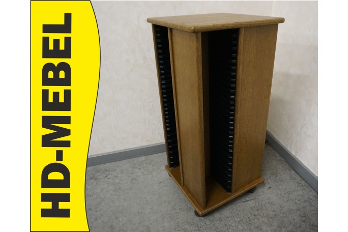 STOJAK DĘBOWY NA PŁYTY CD , DVD SZER. 35x35 CM