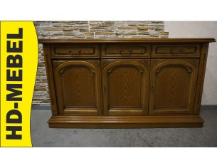 KOMODA DĘBOWA 3 DRZWIOWA SZER. 162 CM