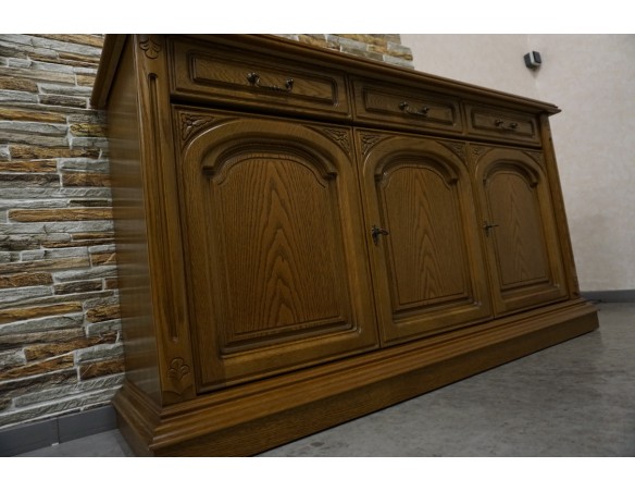 KOMODA DĘBOWA 3 DRZWIOWA SZER. 162 CM