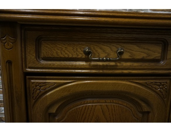 KOMODA DĘBOWA 3 DRZWIOWA SZER. 162 CM