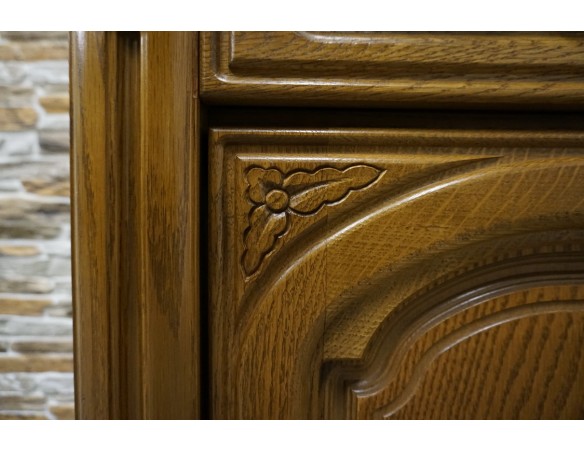 KOMODA DĘBOWA 3 DRZWIOWA SZER. 162 CM