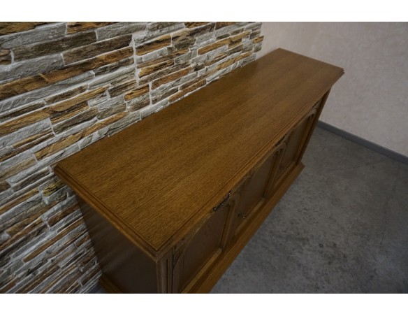 KOMODA DĘBOWA 3 DRZWIOWA SZER. 162 CM