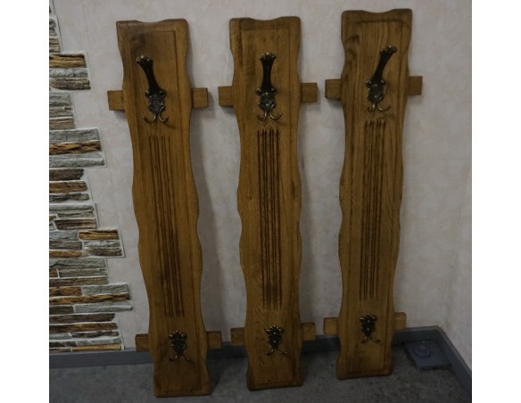 WIESZAKI 3 SZTUKI DO PRZEDPOKOJU DĘBOWE