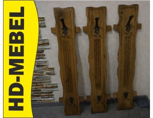 WIESZAKI 3 SZTUKI DO PRZEDPOKOJU DĘBOWE