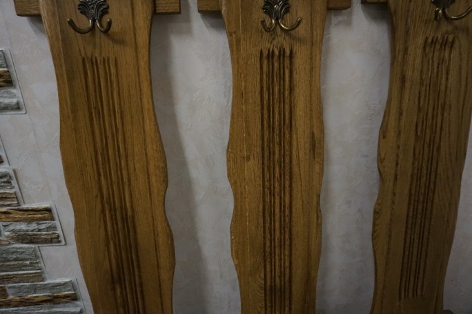 WIESZAKI 3 SZTUKI DO PRZEDPOKOJU DĘBOWE