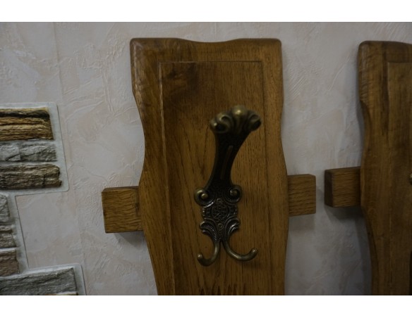 WIESZAKI 3 SZTUKI DO PRZEDPOKOJU DĘBOWE