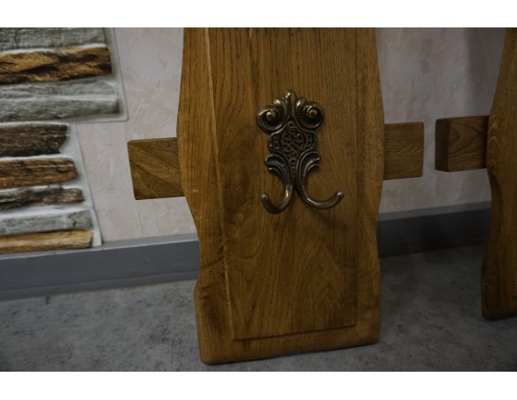 WIESZAKI 3 SZTUKI DO PRZEDPOKOJU DĘBOWE