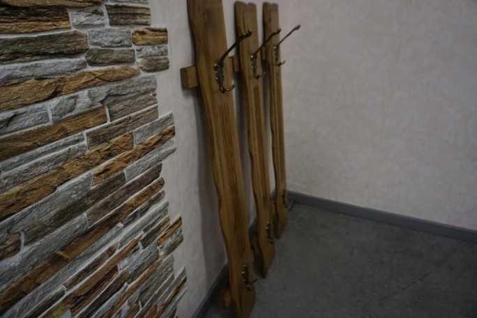 WIESZAKI 3 SZTUKI DO PRZEDPOKOJU DĘBOWE