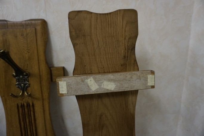 WIESZAKI 3 SZTUKI DO PRZEDPOKOJU DĘBOWE