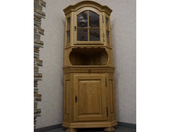 WITRYNA NAROŻNA Z LITEGO DĘBU JASNA NATURALNA 61/61 CM