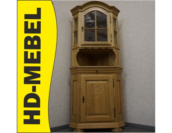 WITRYNA NAROŻNA Z LITEGO DĘBU JASNA NATURALNA 61/61 CM