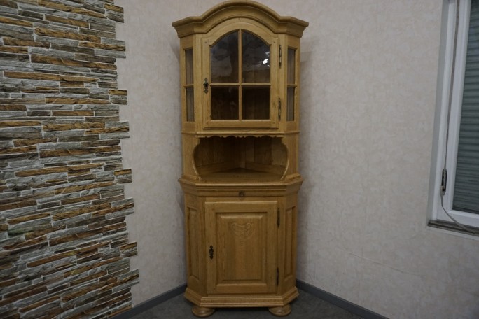 WITRYNA NAROŻNA Z LITEGO DĘBU JASNA NATURALNA...